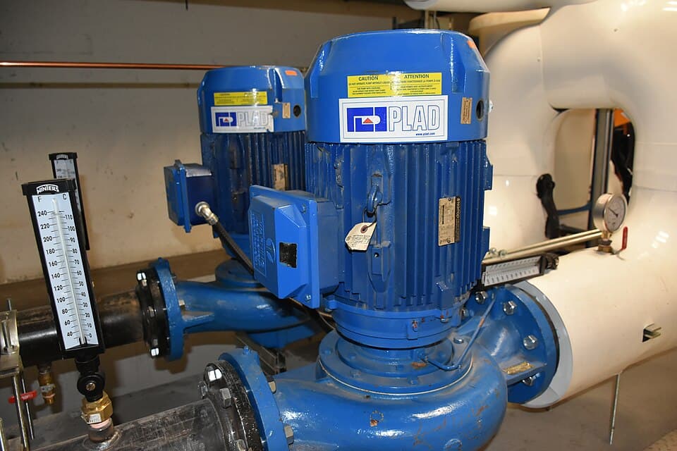 Pumps, valves and fittings application example